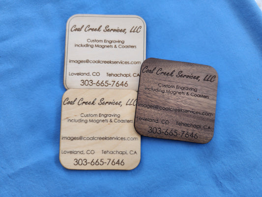 Custom Wood Business Cards